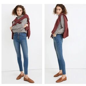 Madewell 10" High-Rise Skinny Jeans in Dewitt Wash - size 27